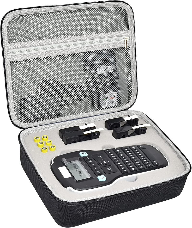 PAIYULE Case Compatible with DYMO Label Maker LabelManager 160/280 Portable Label Maker, Tag Printer Storage Organizer for AC Adapter, Tape Cartirdges and More Accessories(Box Only) Gray - Image 1